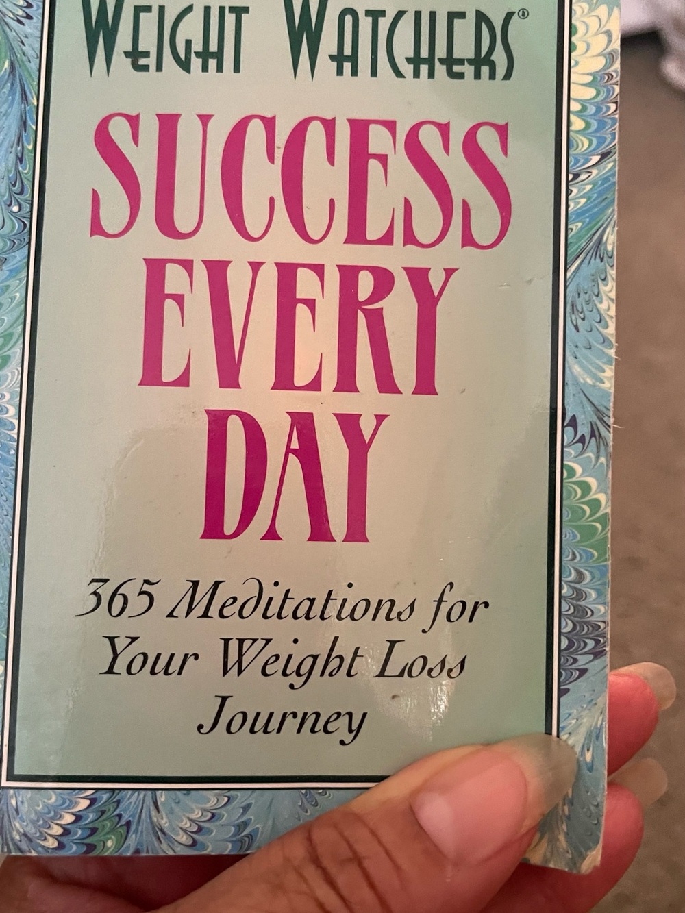 Weight Watchers "Success Every Day" Book - Pink & Light Green Cover